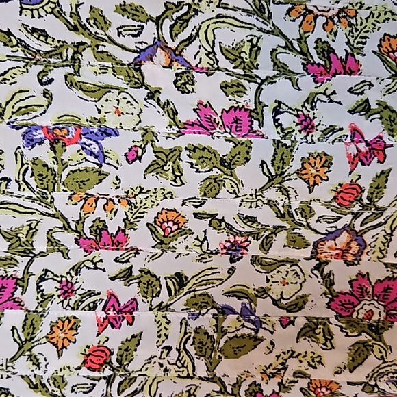 J. Jill Sleeveless Pleated Front Peplum Floral Print Blouse - Picture 2 of 11